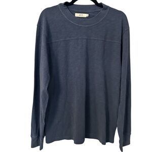 Ae77 Men’s Long Sleeve Navy Cotton Crewneck Sweater Sz M NWT